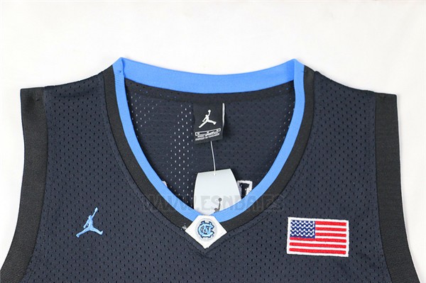 Camiseta NCAA North Carolina Tar Heels Rasheed Wallace #30 Negro